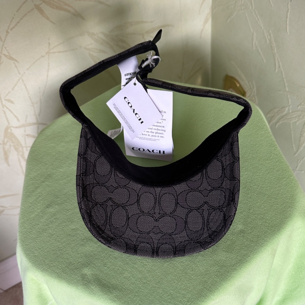 COACH SIGNATURE VISOR:NWT BLACK SIGNATURE C0976 - Picture 8 of 12